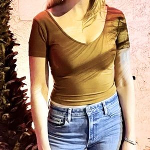 lululemon athletica Align Golden Brown Crop Top